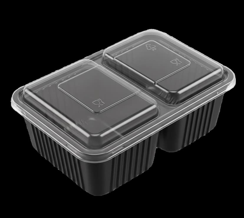 1300ml Double Compartment Bowl